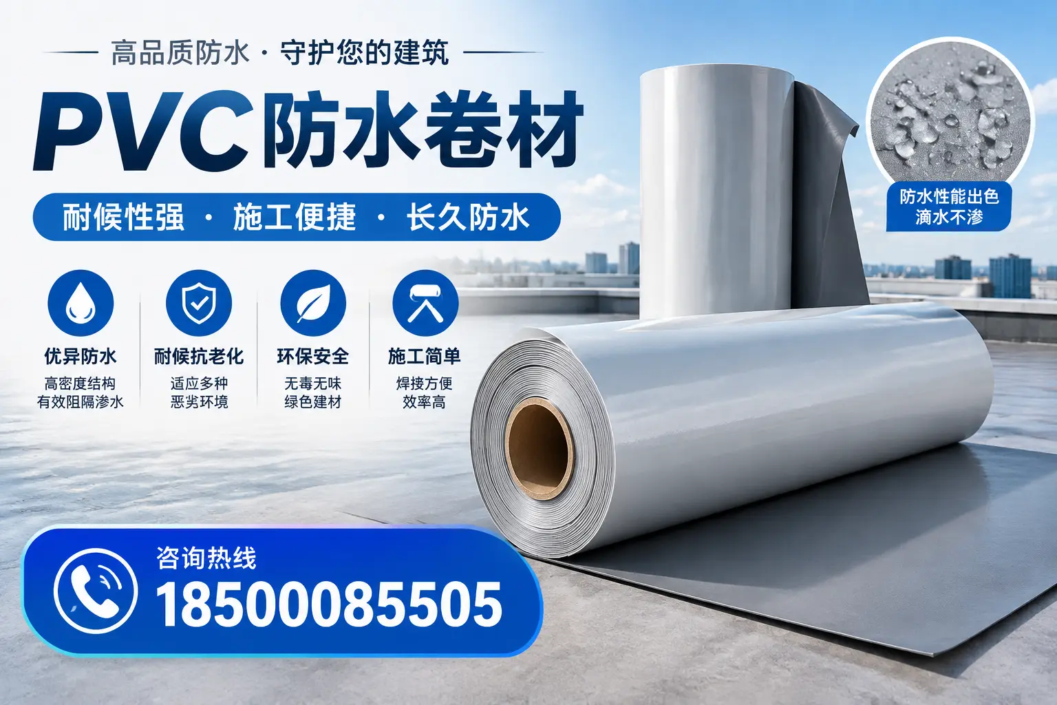 pvc防水卷材在延安的行业应用前景分析